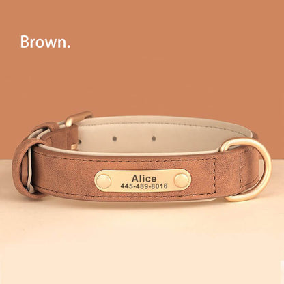 Custom Dog Collars Brown