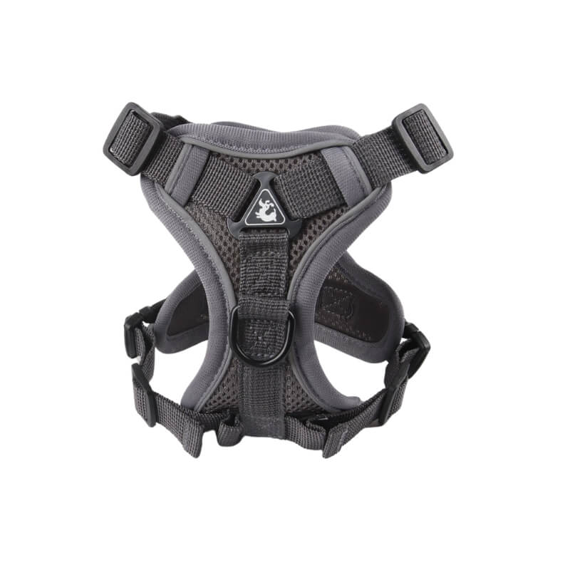 Gray Dog Harness for Small Dogs