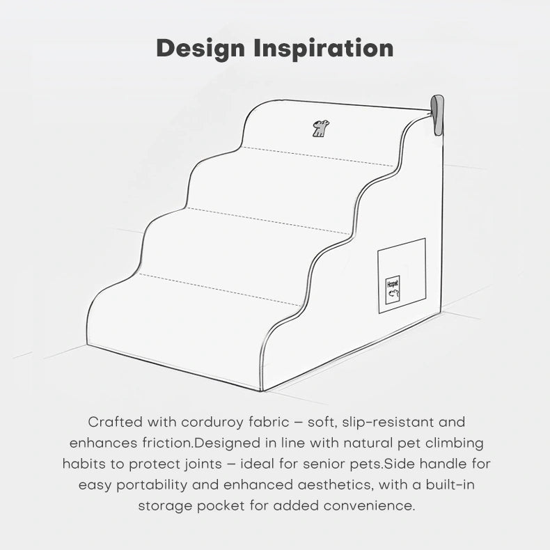 Dog stairs for bed