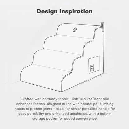 Dog stairs for bed