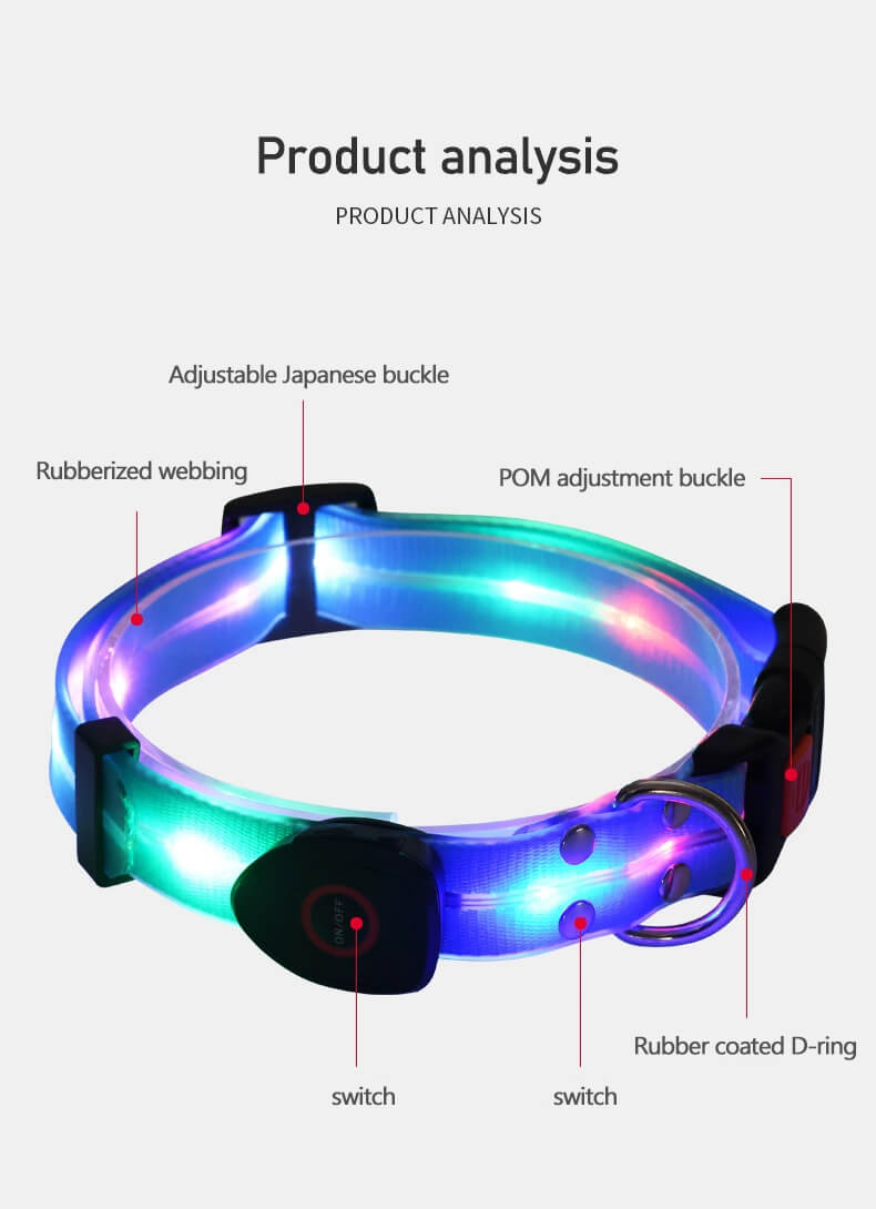 Feature Introduction Of Glow In The Dark Dog Collar