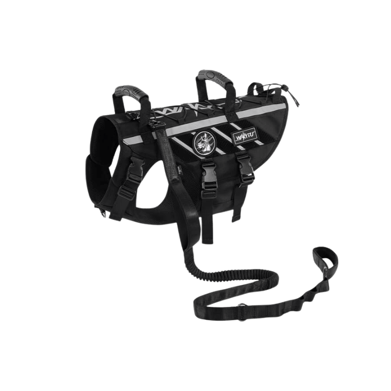 Main Image of Large Dog Harness with Handle in Black