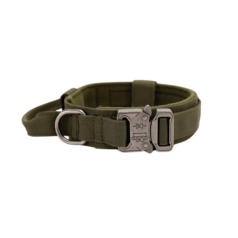 Olive Green Large Dog Tactical Collar