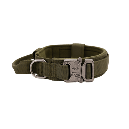 Olive Green Large Dog Tactical Collar