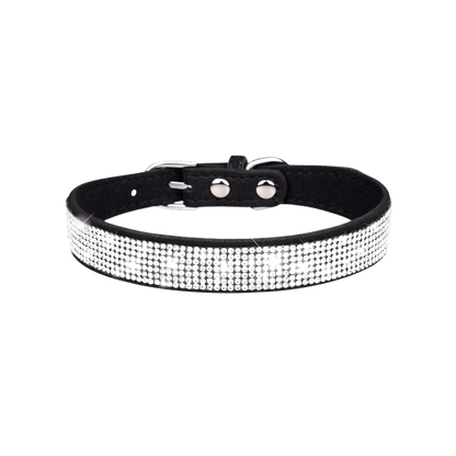 Rhinestone Bling Dog Collars Black Main Image