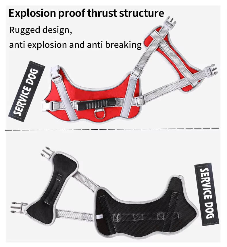 Anti-Pull Design for Service Dog Harness With Handle