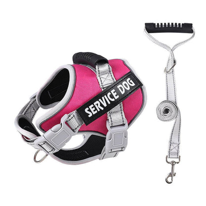 Hot Pink Service Dog Harness With Handle