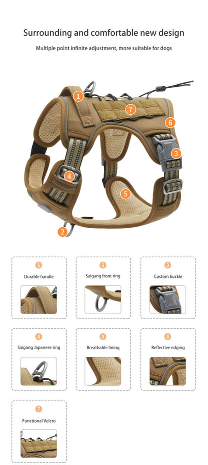 Explore The 7 Key Features Of This Tactical Dog Harness For Optimal Performance