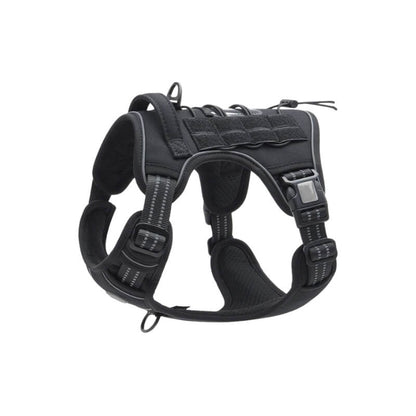 Black Tactical Dog Harness