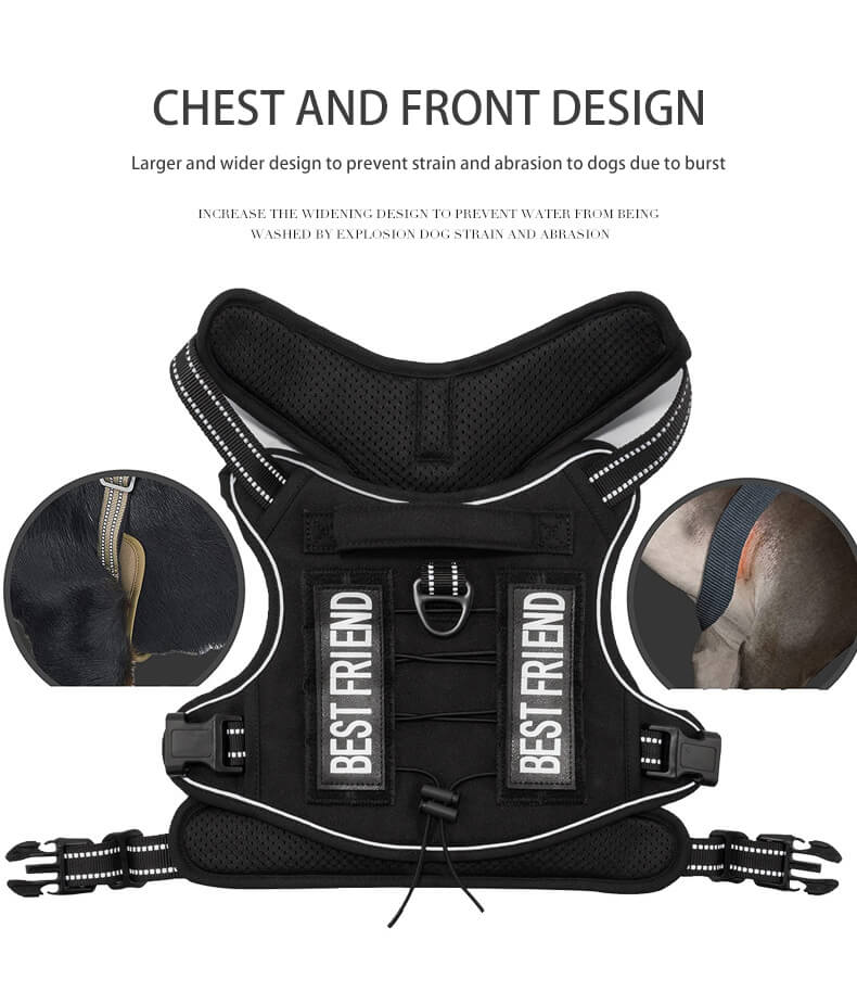 Ergonomic Chest Design For Improved Comfort And Control In Tactical Dog Harness